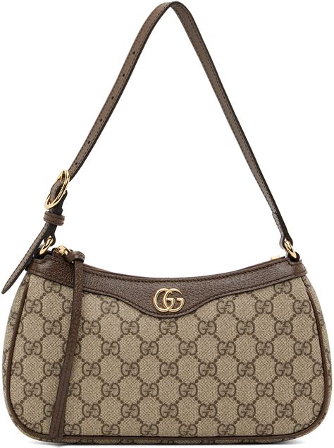 borsa gucci tessuto beige|Gucci shoulder bag.